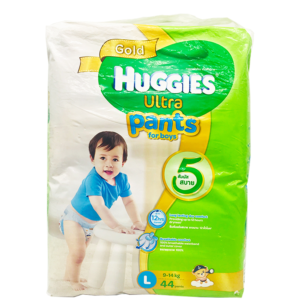 Huggies Gold Ultra Baby Diaper Pants 44's SizeL (Boys)